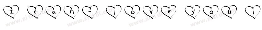I cant love you in the dark字体转换
